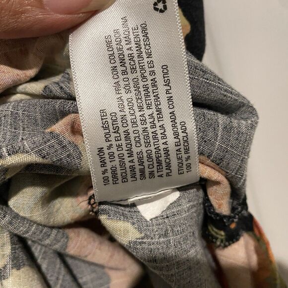 Y2K Xhilaration VNTG Dress Size S Black Floral Spaghetti Strap Fairy Grunge Sz S - Picture 9 of 9